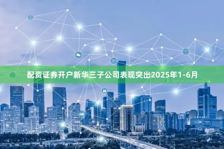 配资证券开户新华三子公司表现突出2025年1-6月