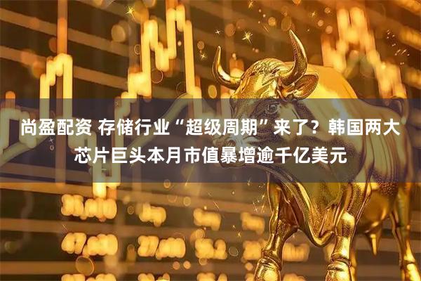 尚盈配资 存储行业“超级周期”来了？韩国两大芯片巨头本月市值暴增逾千亿美元